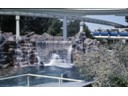 Nuclear submarine ride coming through waterfall