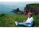 Pat on Cape Split trail, Nova Scotia, Canada
