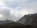 Helicopter working in Raftsund Strait