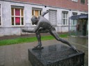 Speed Skater Statue