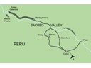 Route from Ollantaytambo to Aguas Calientes and Machu Picchu