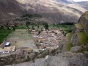 Rocks from quarry across valley, Ollantaytambo Fortress