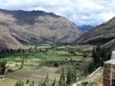 Valley below Ollantaytambo Fortress
