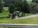 Spraying road, France