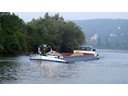 Barge on Seine River