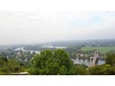 Suspension Bridge over Seine River below